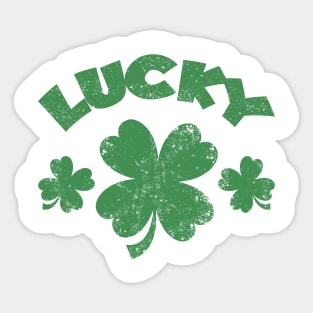 Funny T-Shirt Lacky Happy St Patrick's Day Sticker